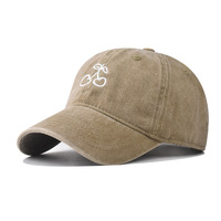 Gorra de béisbol sin estructura de 6 paneles bordada logotipo bordado personalizado sombrero de papá lavado