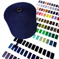 Fil à tricoter plat 28NM/2 en mélange de laine et d'acrylique (15% laine, 85% acrylique), teint, antibactérien, super doux pour pulls