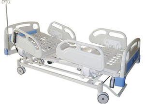 Cama de Hospital Manual de 3 Manivelas, Cama Médica para Pacientes con 3 Funciones de Altura Ajustable para Sala de Clínica - Product Image 3