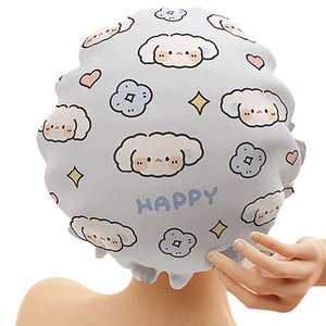 Bonnet de douche jetable doux et imperméable pour femme, double couche épaisse, résistant à l'humidité et aux vapeurs d'huile, pour usage domestique - Product Image 1