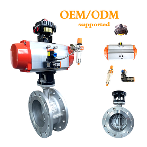 Valvola a Farfalla Pneumatica a Triplo Eccentrico Diretta dalla Fabbrica, in Acciaio ad Alto Tenore di Carbonio/Acciaio Inossidabile, Personalizzabile, Dimensione Porta 16-48 Pollici - Product Image 3