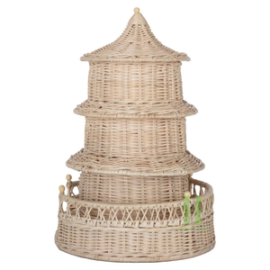 Pagode ronde en rotin tissé à la main pour la décoration de salon pagode en rotin fait main pour la décoration de la maison OEM au Vietnam - Product Image 2