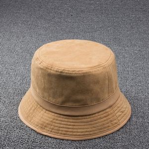 Casquettes de pêcheur en coton à large bord avec logo brodé personnalisé unisexe, couleur unie, nouveaux chapeaux de pêcheur pour femmes, décontractés, pour le cyclisme en plein air - Product Image 4