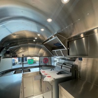 Nouvelle Conception Camion de Restauration Haut de Gamme pour Bonbons, Chips, Hamburgers, Cuisine Mobile, Remorque Alimentaire avec Éclairage LED Extérieur en Acier Inoxydable