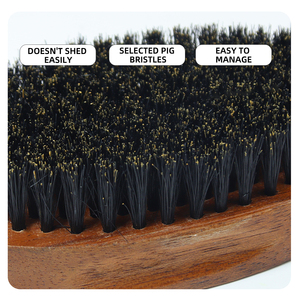 <span class=keywords><strong>Brosse</strong></span> à <span class=keywords><strong>barbe</strong></span> en bois naturel avec poils de sanglier OEM pour lisser et adoucir les poils de <span class=keywords><strong>barbe</strong></span>, accessoire de toilettage pour la routine quotidienne des hommes - Product Image 3