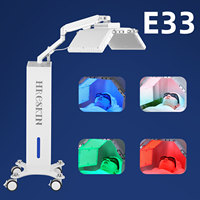 Appareil professionnel de luminothérapie LED PDT vertical 4 couleurs 180 °   Appareil de bien-être cutané pliable et réglable pour salon de beauté