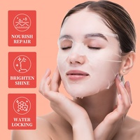 Masque Visage Hydratant Beauté aux Fruits, Masque Facial en Feuille de Collagène Cosmétiques Coréens, Soin Nourrissant pour la Peau
