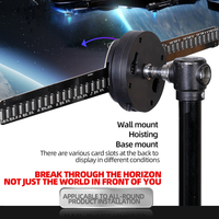 Proyector Holográfico A3W de 42 cm, Pantalla Holográfica 3D, Ventilador Publicitario LED, Reproductor de Publicidad, Ventilador de Hologramas