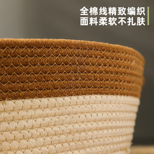 Round Rattan <b>Cat</b> Bed Handmade Japanese Style Fiber Fill Small Medium Large Size For <b>Cats</b> Pet Beds - Product Image 3