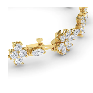 Bracelet de luxe en diamant de laboratoire de coupe radiante, élégant, unisexe, mettant en valeur une brillance éclatante, artisanat raffiné pour la mode - Product Image 3