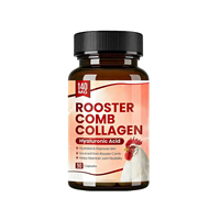 Collagène de Comb au Poulet OEM Premium avec Acide Hyaluronique et Vitamines en Capsules, 60 Comprimés pour l'Hydratation de la Peau et le Soutien Articulaire