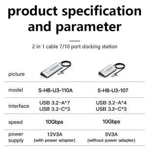 Adaptador Multipuerto USB C 7 en 1 con Carcasa <span class=keywords><strong>de</strong></span> Aluminio Portátil, con HDMI 4K, Carga PD, Ethernet Gigabit, Estación <span class=keywords><strong>de</strong></span> Acoplamiento para Laptop - Product Image 3