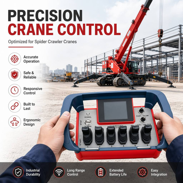 Funkfernsteuerung Industrial Radio Control for Ladekran Truck Crane Hydraulic Proportional 500m IP67 12V 24V Receiver