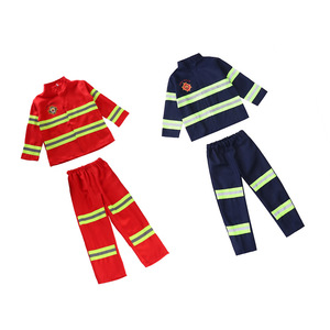 Halloween Cosplay niños <span class=keywords><strong>bombero</strong></span> uniforme niños <span class=keywords><strong>Sam</strong></span> <span class=keywords><strong>bombero</strong></span> papel TRABAJO ROPA traje niño niña actuación fiesta disfraces - Product Image 4
