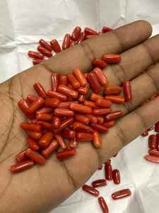 Tự Nhiên San Hô Màu Đỏ Monga Hình Dạng Viên Nang Cabochon Lỏng Đá Quý Handmade Cho Mặt Dây Chuyền Nhẫn Làm Đồ Trang Sức - Product Image 2