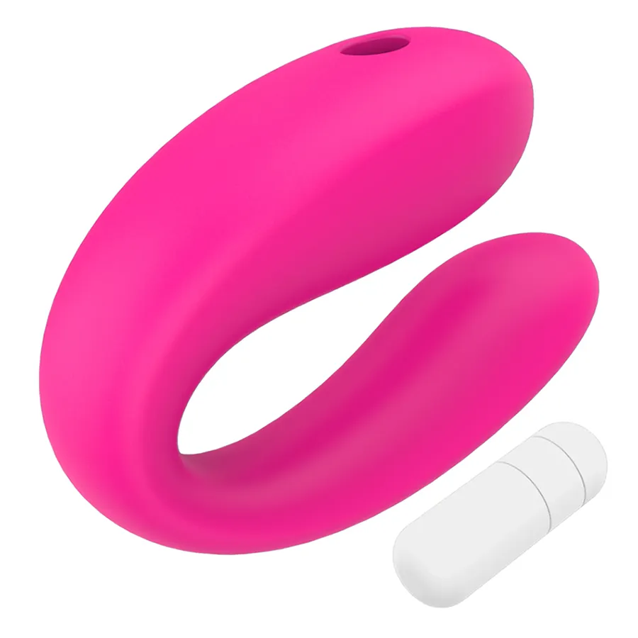 S-HANDE สีชมพูและสีม่วงซิลิโคน G-Spot สั่นคลิตอริสผู้ใหญ่คู่สั่นสำหรับผู้หญิงกระตุ้นคลิตอริส