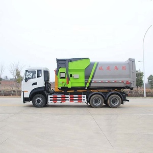 รถบรรทุกเก็บขยะแบบตะขอเกี่ยว OEM Dongfeng พร้อมตู้คอนเทนเนอร์บีบอัดแบบถอดได้สำหรับการเก็บและขนย้ายขยะมูลฝอย - Product Image 5