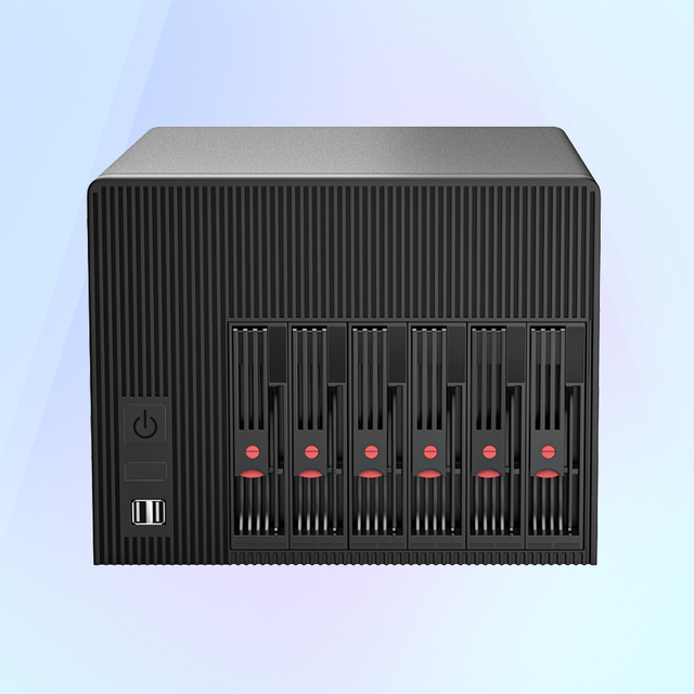 NAS N100 Truenas Freenas Omv 6-Bay Network Storage Server Intel N100 Cpu 2.5-Inch 3.5-Inch Sata Hdd/Ssd 4X2.5G Lan 1264Np
