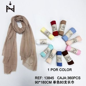 Sciarpa Lunga Angelina 90x180cm Monocolore 80 fili Accessorio Moda per Donne - Product Image 1