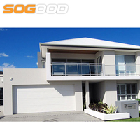 Puerta de Garaje Seccional de Acero Aislada, Impermeable, Doble, Automática y Eléctrica, Personalizada para Uso Residencial en Villas