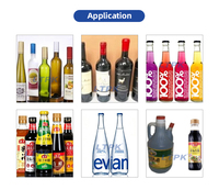 Machine de remplissage semi-automatique pour bouteilles de vin et jus, à quatre têtes, à remplissage par gravité et auto-amorçante