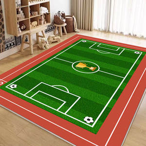 Tapis de sol multi-designs pour terrains de <span class=keywords><strong>football</strong></span>, en velours cristallin, adapté aux animaux domestiques, fabriqué à la machine, à poils ras, résistant aux taches, avec envers antidérapant en PVC, personnalisable - Product Image 4