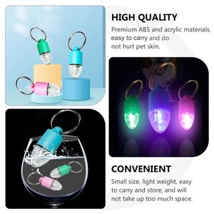 Collier pour chien personnalisé en forme de goutte d'eau avec lumière LED de sécurité nocturne, clignotant, luminescent, pendentif pour animal de compagnie, porte-clés - Product Image 4