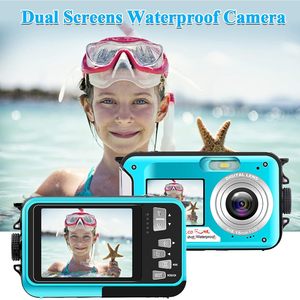 กล้องดิจิตอลกันน้ำ OEM 48MP 4K หน้าจอคู่ จอ LCD ด้านหน้า กล้องถ่ายภาพใต้น้ำสำหรับกีฬาแอคชั่น - Product Image 3