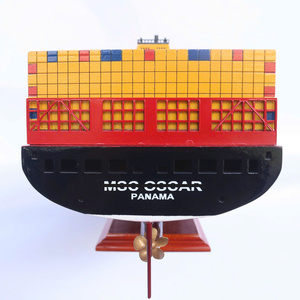 เรือบรรทุกสินค้าจำลองไม้ทำมือ GIA NHIEN รุ่น MSC Oscar ขนาดใหญ่ คุณภาพสูง เหมาะสำหรับตั้งโชว์ - Product Image 6