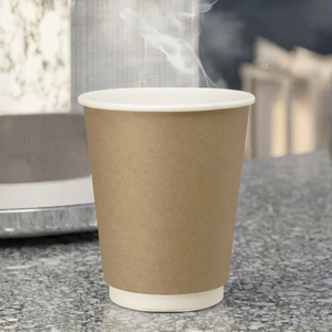 Gobelet en papier kraft jetable, revêtu de PE/PLA, pour boissons chaudes, café et thé - Product Image 3
