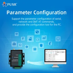 USR-MB706 Global Frequency Serial RS232 RS485 LTE Cat1 Modem With NBIoT GNSS 4G SIM Card Slot Industrial Cellular Modem