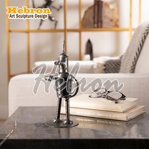 Modelo de <span class=keywords><strong>Teléfono</strong></span> Metálico Vintage, Artesanía Decorativa para el Hogar, Decoración de Escritorio, Cabina Telefónica para Decoración de Bodas - Product Image 2