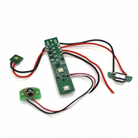Irrigador Bucal Portátil PCBA con 5 Modos, 10 Niveles de Potenciómetro Ajustable, Recargable, con LED Rojo-Verde