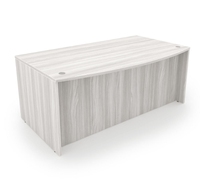 Mobilier de bureau Bureau en bois en forme de L avec rangement, Bureau à plateforme marine 4 tiroirs