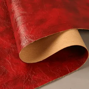 Китайский поставщик элегантная искусственная кожа замша синтетическая искусственная кожа ПВХ ткань для сумок обувь