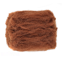 Harga Terbaik Rambut Afro Kinky Bulk untuk Kepang, Ringan, Warna Alami untuk Kepang Mikro Crochet