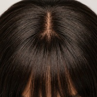 Peluca Larga de Cabello Liso 13x4 con Flequillo, Cabello Remy Virgen 100%, 180% de Densidad, Nudos Decolorados Vietnamitas