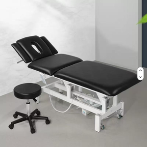 Modern Electric <b>Adjustable</b> Beauty Salon Bed Wood and Leather Furniture for Hair Salon Treatments Beauty Salon Equipment - Product Image 1
