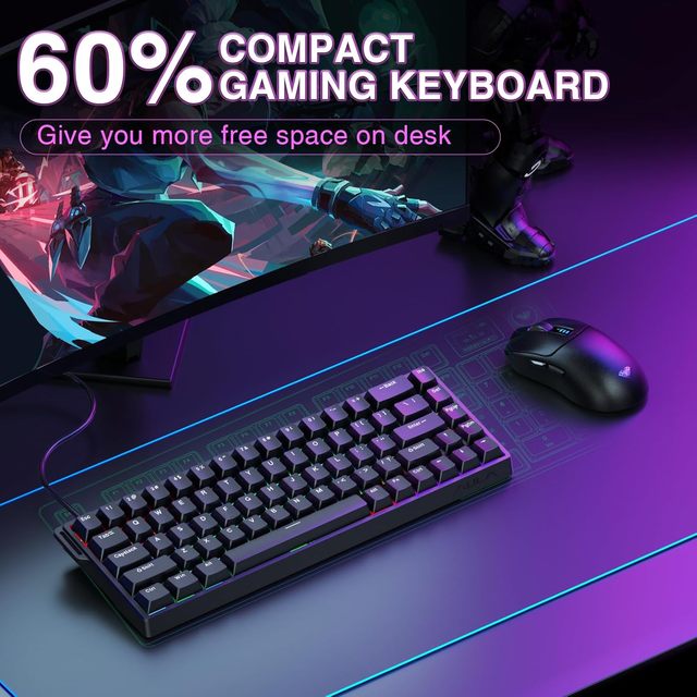 AULA WIN68 HE PRO Hall Effect Mechanical Gaming Keyboard-Magnetic Switch RGB Backlit 8KHz Polling Rate Fast Trigger Compact