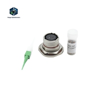 Konektor Receptacle Dinding Berbahan Aluminium Alloy 6p Seri III Standar Aerospace D38999