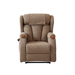 Full Comfort Dual Motor Electric Lift Recliner Chair full metal Equipped with <b>Massage</b> System Heating Lumbar Support and Wheels - Product Image 4