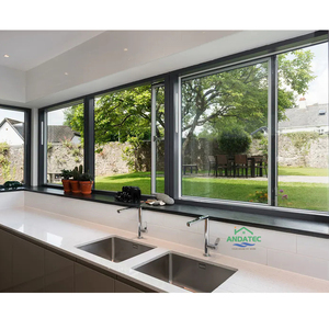 California Hurricane Résistance aux chocs Fenêtres en verre trempé à double vitrage Fenêtre en aluminium Design Garden Bay Windows - Product Image 6
