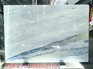 לוחות שיש קריסטל כחול טבעי מברזיל, שקופים למחצה, לקירות, עיצוב הבית, משטחי מטבח, משטחי אמבטיה ורקע - Product Image 4