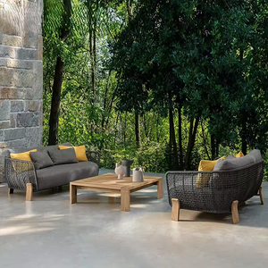 Set di Mobili da Esterno in Legno per Balcone, Terrazza, Giardino, Divano e Sdraio Commerciali - Product Image 3