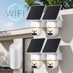 Cámara de Red WiFi 6 Solar, Kit NVR Inalámbrico de 4 Canales, Sistema de Cámara de Seguridad para Exteriores, Audio Bidireccional, Detección de Movimiento, Smart Hub - Product Image 2