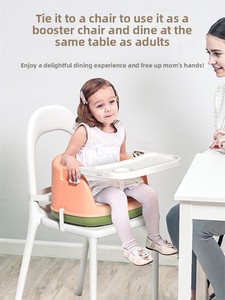Chaise haute pour bébé, <span class=keywords><strong>tabouret</strong></span> pour enfants avec roulettes, <span class=keywords><strong>ceinture</strong></span> de sécurité, siège de table à manger en plastique pour la maison, pour l'alimentation des bébés - Product Image 3