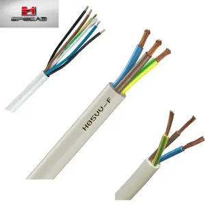 H05VV5-F 0.5mm2 3core 4core 5core PVC isolation PVC gaine résistant à l'huile câble rond flexible H05VV5-F câble de commande