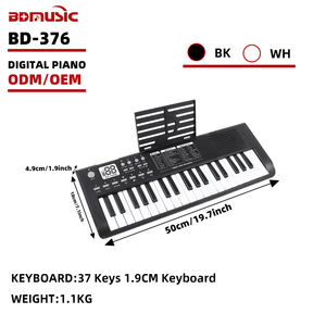 Clavier électronique portable BD Music BD-376 Mini 37 touches <span class=keywords><strong>Piano</strong></span> numérique Orgue électrique Instruments de musique éducatifs - Product Image 1