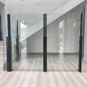 Barandilla de vidrio a prueba de viento de elevación manual personalizada Diseño de balaustrada de vidrio rompevientos de elevación OEM - Product Image 1