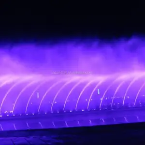 100เมตรขนาดใหญ่กลางแจ้งลอยเพลงเต้นรำแกว่งน้ำพุน้ำดิจิตอลที่มีการแสดงแสง